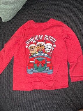 jumping beans Red "Howliday Patrol" Long-Sleeve Tee